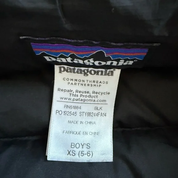 Patagonia Black Puffer Jacket